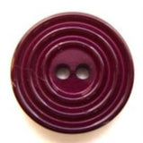 B7836 19mm Maroon High Gloss Ringed 2 Hole Button - Ribbonmoon