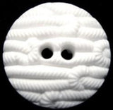 B15481  25mm White Textured 2 Hole Button - Ribbonmoon