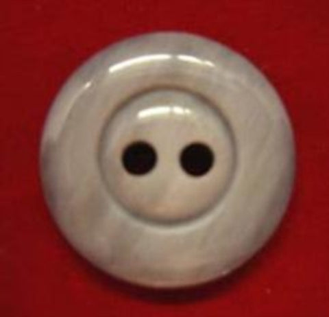 B17998 18mm Frosted Grey High Gloss 2 Hole Button - Ribbonmoon