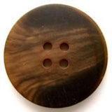 B5833 25mm Tonal Browns Soft Sheen 4 Hole Button - Ribbonmoon