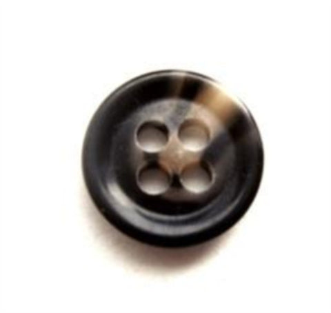 B11320 14mm Dark Browns and Natural Beige 4 Hole Button