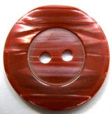 B16346 22mm Tonal Russet Brown Semi Pearlised 2 Hole Button - Ribbonmoon