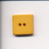 B7736 19mm Deep Gold Yellow Chunky Gloss Square 2 Hole Button - Ribbonmoon