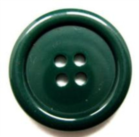 B15733 22mm Forest Green Gloss 4 Hole Button - Ribbonmoon