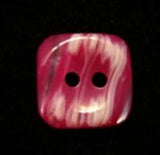 B17944 12mm Frosted Fuchsia Semi Pearlised Shimmery 2 Hole Button - Ribbonmoon