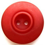 B7924 23mm Tonal Russet Red Matt 2 Hole Button - Ribbonmoon