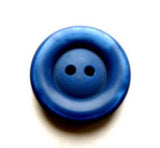 B17543 17mm Dark Royal Blue Matt Centre 2 Hole Button - Ribbonmoon