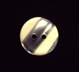 B18022 15mm Cream and Pearl Variegated Polyester 2 Hole Button - Ribbonmoon