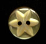 B17953 14mm Lemon 2 Hole Polyester Star Button - Ribbonmoon