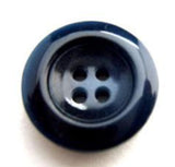 B9093 18mm Tonal Navy Chunky Gloss 4 Hole Button - Ribbonmoon