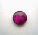 B16534 11mm Bright Summer Plum Pearlised Polyester Shank Button - Ribbonmoon