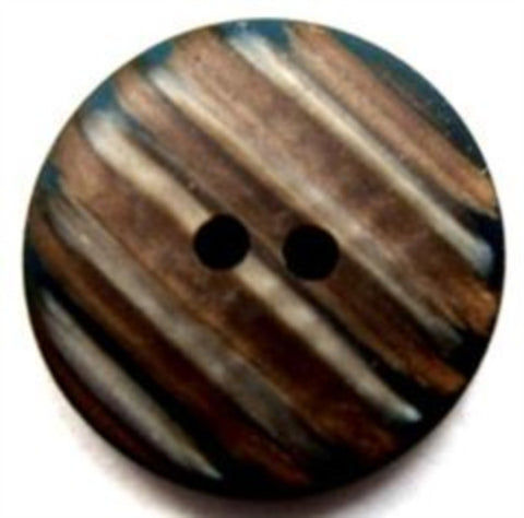 B16069 22mm Mixed Browns Shimmery 2 Hole Button - Ribbonmoon