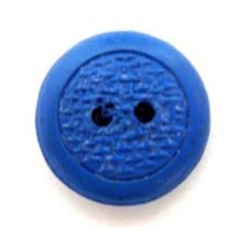 B6146 17mm Royal Blue Rubber 2 Hole Button - Ribbonmoon