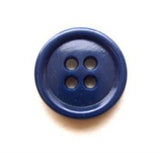 B9200 15mm Dark Dusky Royal Blue 4 Hole Button - Ribbonmoon