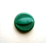 B9206 14mm Jade Green Gloss and Textured Shank Button - Ribbonmoon