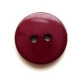 B5883 14mm Misty Burgundy High Gloss 2 Hole Button - Ribbonmoon