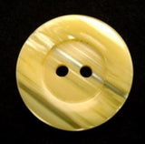 B13254 20mm Lemon Semi Pearlised 2 Hole Button - Ribbonmoon