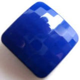 B12884 27mm Dark Royal Blue Gloss Shank Button - Ribbonmoon