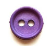 B5863 14mm Pale Purple Matt Centre 2 Hole Button - Ribbonmoon