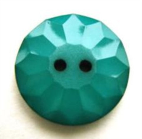 B12562 19mm Jade Green Glossy 2 Hole Button - Ribbonmoon