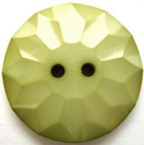 B8452 25mm Eau De Nil Green Gloss 2 Hole Button - Ribbonmoon