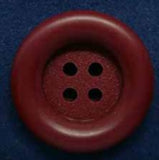 B4739 23mm Burgundy Rust Matt Centre 4 Hole Button - Ribbonmoon