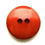 B7806 18mm Burnt Rust Orange High Gloss 2 Hole Button - Ribbonmoon