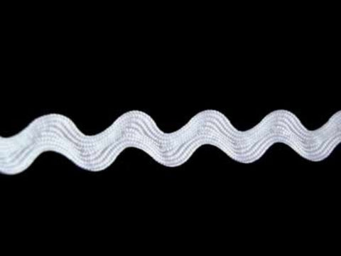 RIC11 10mm White Ric Rac Braid - Ribbonmoon