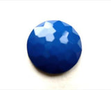 B11536 14mm Royal Blue Domed Honeycomb Shank Button - Ribbonmoon