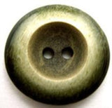 B12592 22mm Frosted Cypress Green Chunky 2 Hole Button - Ribbonmoon