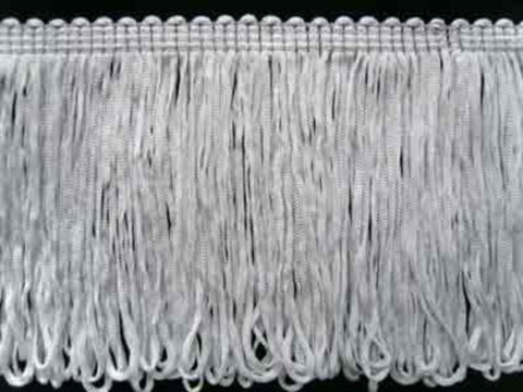 FT426 95mm Pale Grey Dense Looped Dress Fringe - Ribbonmoon