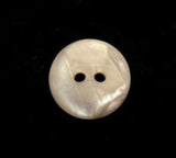 B17092 15mm Grey Beige 2 Hole Button with a Subtle Iridescence