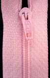 Z4500 36cm Baby Pink Nylon Pin Lock No.3 Closed End Zip