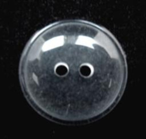 B16190 19mm Clear 2 Hole Polyester Button - Ribbonmoon