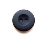 B11155 15mm Navy Matt 2 Hole Button with a Dinked Centre