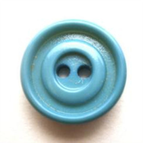 B9278 18mm Turquoise Gloss 2 Hole Button - Ribbonmoon