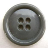 B15868 23mm Grey Gloss 4 Hole Button - Ribbonmoon