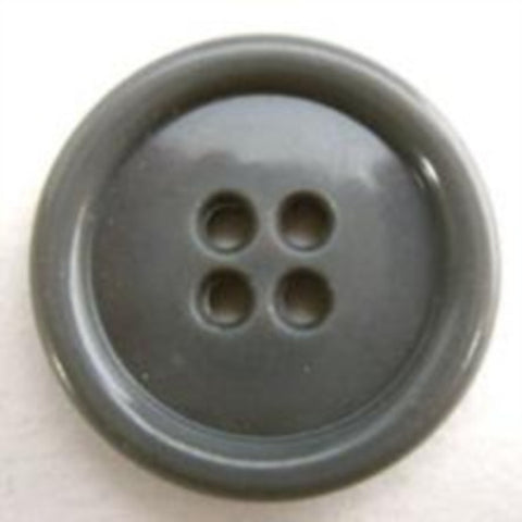 B15868 23mm Grey Gloss 4 Hole Button - Ribbonmoon