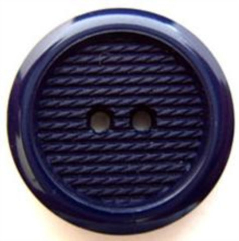 B8015 23mm Navy Textured Matt Centre 2 Hole Button - Ribbonmoon