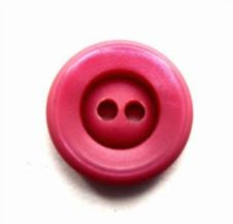 B7168 15mm Dusky Hot Pink Chunky Matt Centre 2 Hole Button - Ribbonmoon