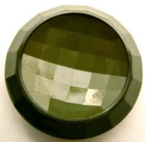 B14392 23mm Deep Cypress Green Shank Button Gold Ball Finish - Ribbonmoon