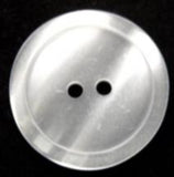 B6379 23mm Ice White Pearlised Shimmery 2 Hole Button - Ribbonmoon