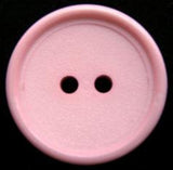 B7979 23mm Pale Pink 2 Hole Button, Matt Centre, Gloss Rim - Ribbonmoon