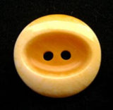 B13244 19mm Frosted Golden Yellow Gloss  Oval Centre 2 Hole Button - Ribbonmoon