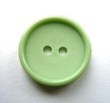 B17705 19mm Dusky Mint Green Matt Centre 2 Hole Button - Ribbonmoon