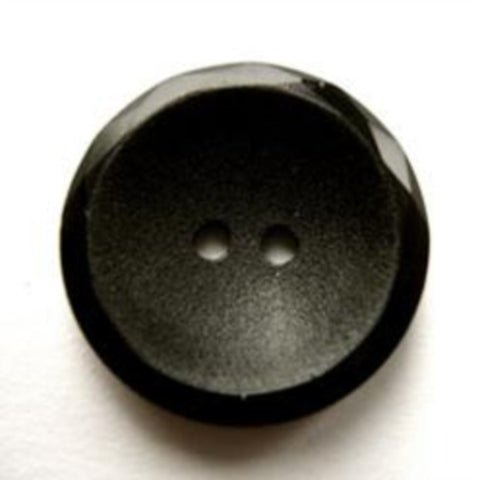 B17712 20mm Black Matt Centre 2 Hole Button - Ribbonmoon