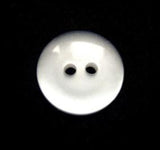 B10916 16mm Pearl White Polyester 2 Hole Button - Ribbonmoon