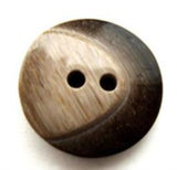 B13554 20mm Frosted Dark Brown Chunky Gloss 2 Hole Button - Ribbonmoon