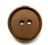 B16617 19mm Light Brown Matt Centre 2 Hole Button - Ribbonmoon