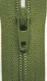 Z3438 YKK 56cm Dusky Cypress Green Nylon No.3 Closed End Zip - Ribbonmoon